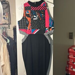 Puma Neon Graphic Cutout Dress